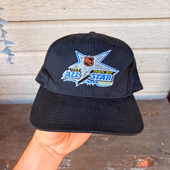 Vintage 1999 NHL Tampa Bay All Star Game snapback Hat STARTER - Picture 2 of 7